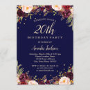 Search for elegant 20th birthday invitations Watercolor