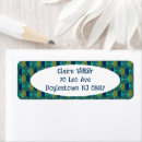 Search for teal green return address labels Turquoise