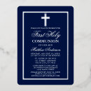 Search for foil first communion invitations Cross