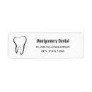 Search for tooth return address labels Teeth