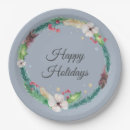 Search for holiday paper plates Wreath