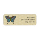 Search for japanese return address labels Butterfly
