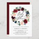 Search for blue floral wreath invitations Gender neutral
