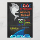 Search for shark pool party invitations Sharks