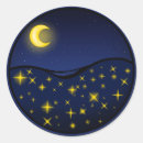 Search for stars night stickers Midnight