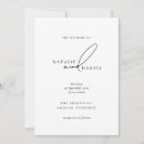 Search for classic white wedding invitations Black and white
