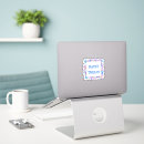 Search for or treat stickers Blue