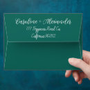Search for emerald green envelopes Calligraphy