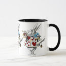 Search for alice in wonderland white rabbit mugs Queen of hearts