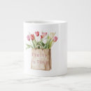 Search for red and white tulip mugs For her