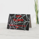 Search for spider web halloween cards Red