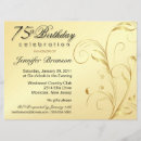 Search for surprise 75th birthday invitations Seventy