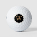 Search for black golf balls Black and gold