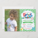 Search for pool splash invitations Boy pool party