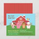 Search for barn animal birthday invitations Barnyard