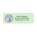 Search for green hummingbird return address labels Purple