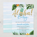 Search for luau baby shower invitations Tropical leaves