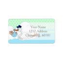 Search for stork return address labels Boy