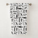 Search for black and white christmas bath towels Cute