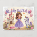 Search for fairy tale table number postcards Princess birthday