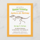 Search for dinosaur bones invitations Excavation