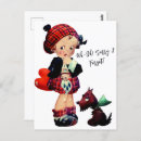 Search for girl with dog postcards Vintage