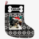 Search for black and white dog christmas stockings Pet