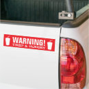 Search for funny warning sign bumper stickers Driver