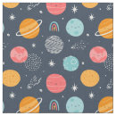 Search for planets fabric Cute