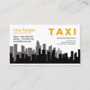 Search for city skyline business cards Taxi driver