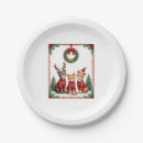 Search for funny christmas plates Cat