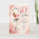 Search for woman 40th birthday cards Forty