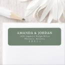 Search for olive green return address labels Minimalist