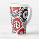 Search for abstract flower mugs Black