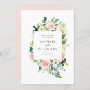 Search for pink flower save the dates Botanical
