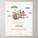 Search for airplane birthday posters Baby boy