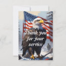 Search for eagle thank you cards Military