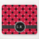 Search for lady in red mousepads Polka dots