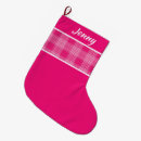 Search for pink christmas stockings Gingham