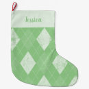Search for argyle pattern christmas stockings Green