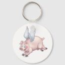 Search for pig with wings key rings Flying