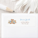 Search for blue 1st birthday return address labels Teddy bear