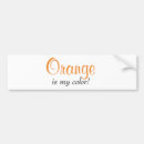 Search for orange bumper stickers Typography