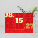 Search for red gold save the dates Engagement