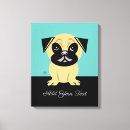 Search for pug dogs canvas prints Cute pets