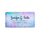Search for glitter background return address labels Elegant