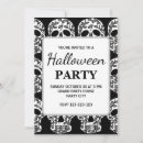 Search for black and white halloween invitations Elegant