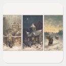 Search for winter scene stickers Vintage