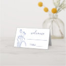 Search for floral place cards Blue