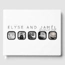 Search for engagement photo guest books Black and white